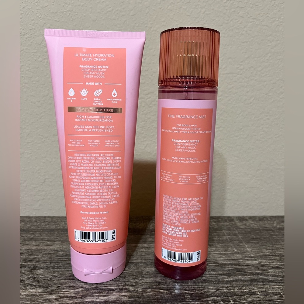 Bath & Body Works Fresh Musk Set - Picture 2 of 2